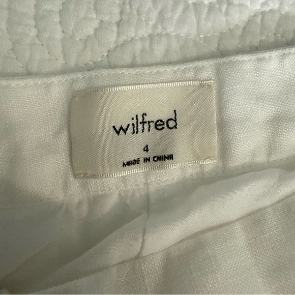 Wilfred 100% Organic Linen White Mini Skirt size 4 - Picture 5 of 9